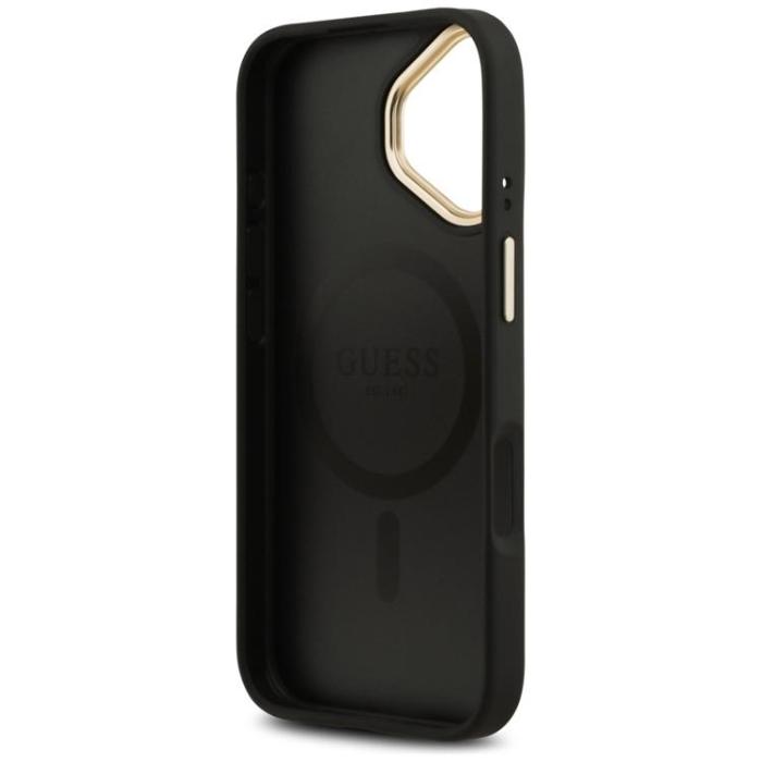 Guess - Guess iPhone 17 Mobilskal MagSafe 4G PU Classic Logo - Svart