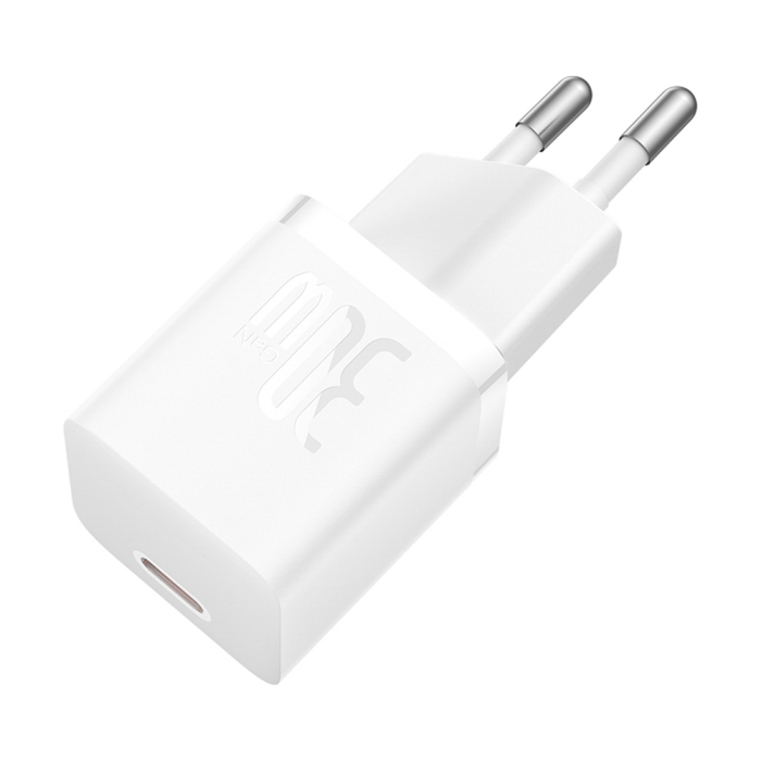 BASEUS - Baseus Snabbladdare USB-C 30W Mini GaN5 - Vit