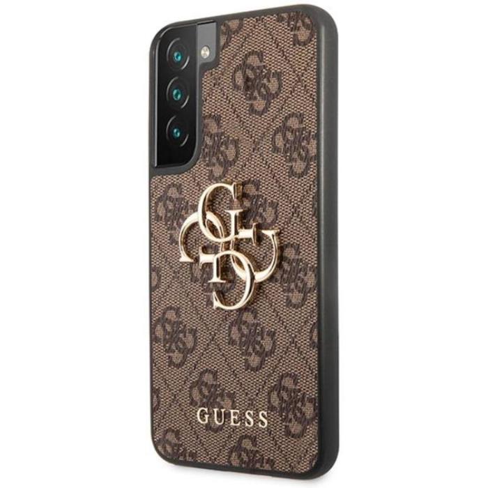 Guess - Guess Galaxy S23 Skal Big Metall Logo - Brun
