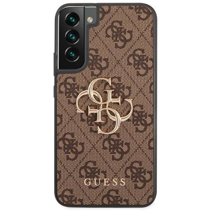 Guess - Guess Galaxy S23 Skal Big Metall Logo - Brun