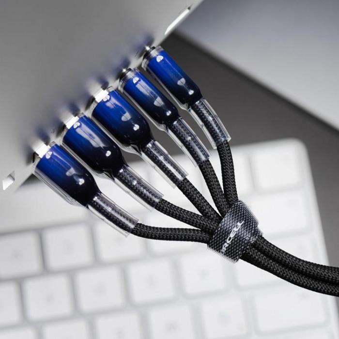 Forcell - FORCELL USB-A till USB-C 66W Kabel 3A 1m QC4.0 C352 - Svart