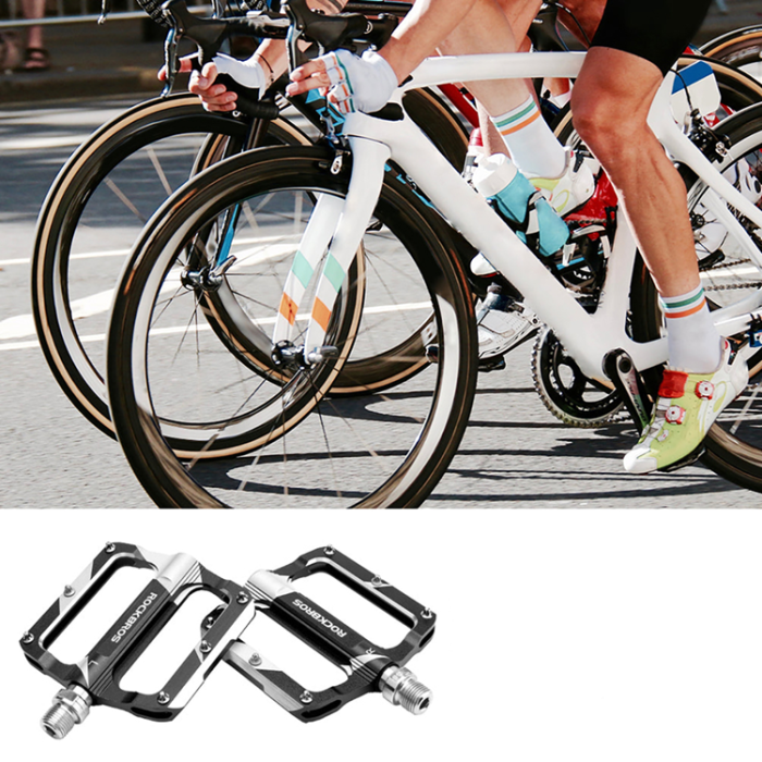 Rockbros - Rockbros MTB-Pedaler i Aluminium K306-BK - Svart