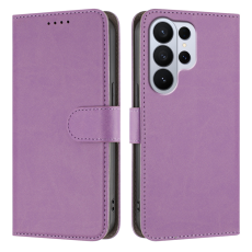 A-One Brand - Galaxy S26 Ultra Plånboksfodral Solid Color Läder - Ljuslila