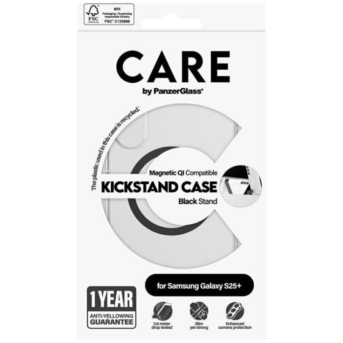 PanzerGlass - CARE By PanzerGlass Galaxy S25 Plus Mobilskal MagSafe QI Kickstand - Svart