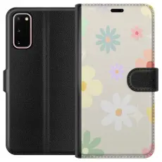 Gustaf - Pl&aring;nboksfodral till Samsung Galaxy S20 med fejdande blommor