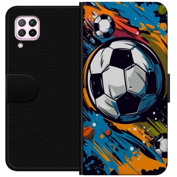 iSecrets - Plånboksfodral till Huawei P40 lite med Fotbollar