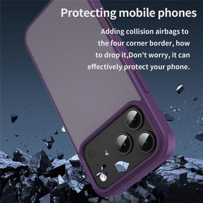 A-One Brand - iPhone 17 Pro Max Mobilskal Skin Touch Matte - Lila