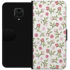 Gustaf - Pl&aring;nboksfodral till Xiaomi Redmi Note 9S med Blommigt