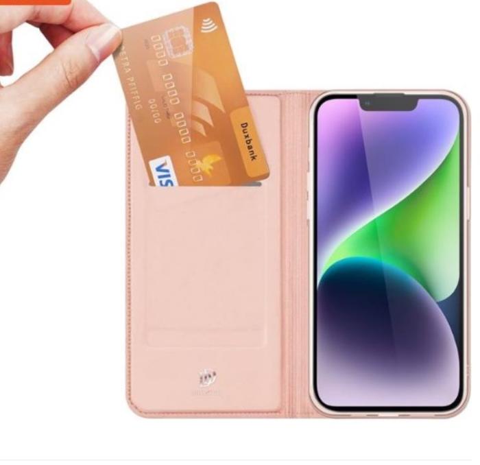Dux Ducis - Dux Ducis iPhone 15 Plus Plånboksfodral Skin Pro - Rosa