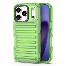 A-One Brand - iPhone 17 Pro Max Mobilskal Stripe Design Detachable - Grön