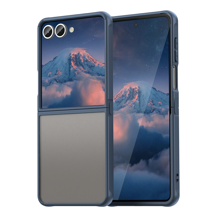Galaxy Z Flip7 Mobilskal Drop Proof Frosted Translucent - Blå | 2353 | AlltMobil