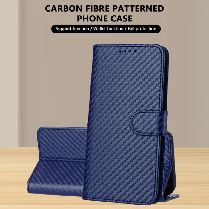 A-One Brand - Xiaomi 17 Pro Max Konstläder Plånboksfodral Carbon Fiber