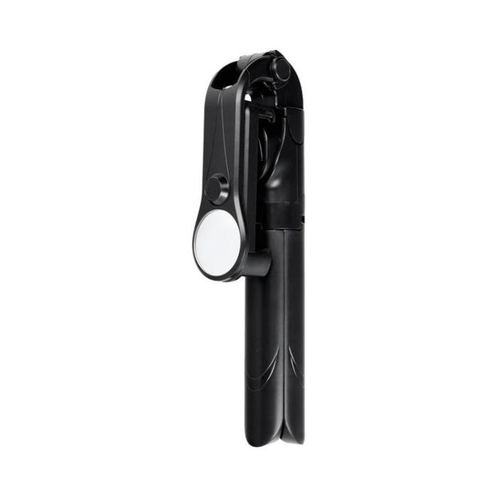OEM - Combo Selfiestick med Tripod och fjärrkontroll Bluetooth med Spegel - Svart