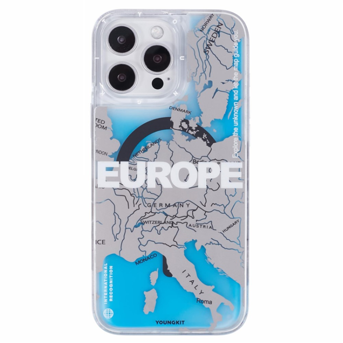 YOUNGKIT - YOUNGKIT iPhone 16 Pro Max Mobilskal MagSafe IMD-kartmönster