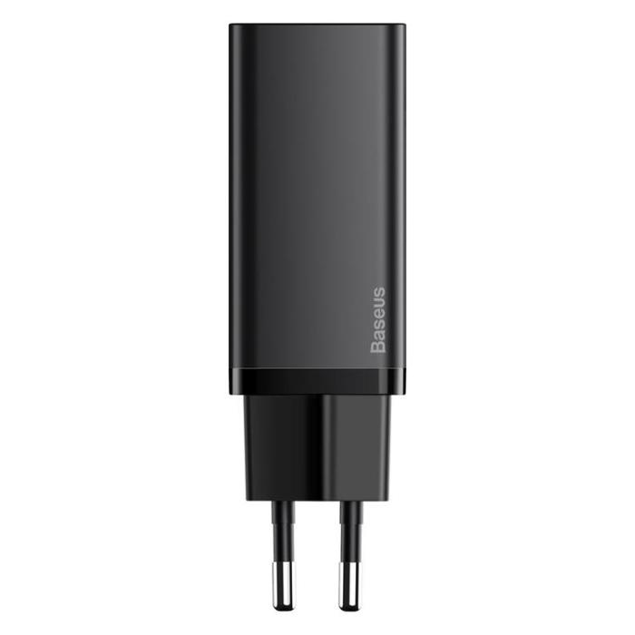 BASEUS - Baseus GaN2 Väggladdare USB Till USB-C 65W - Svart