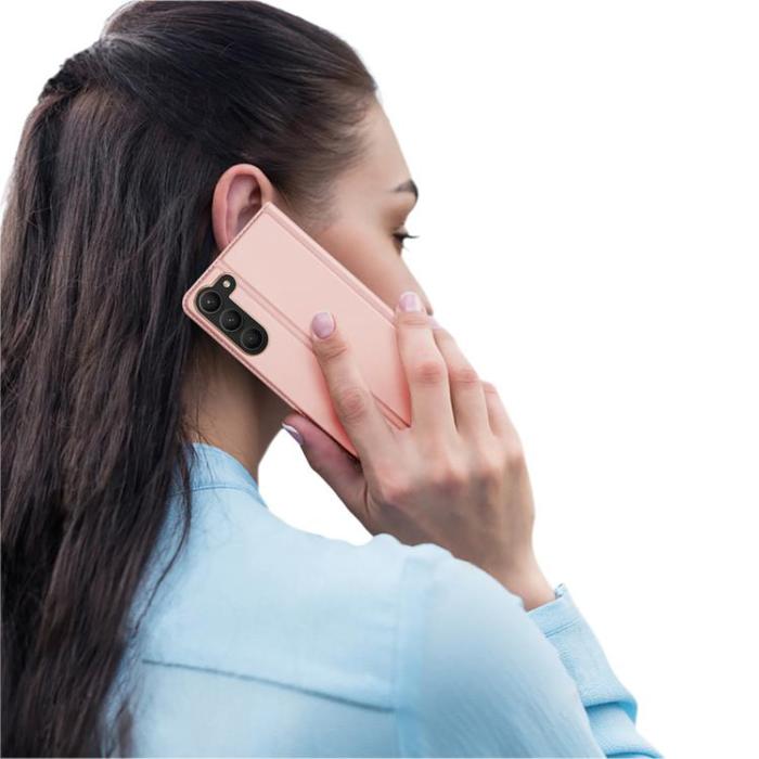 Dux Ducis - Dux Ducis Galaxy S23 Plus Plånboksfodral Skin Series - Rosa