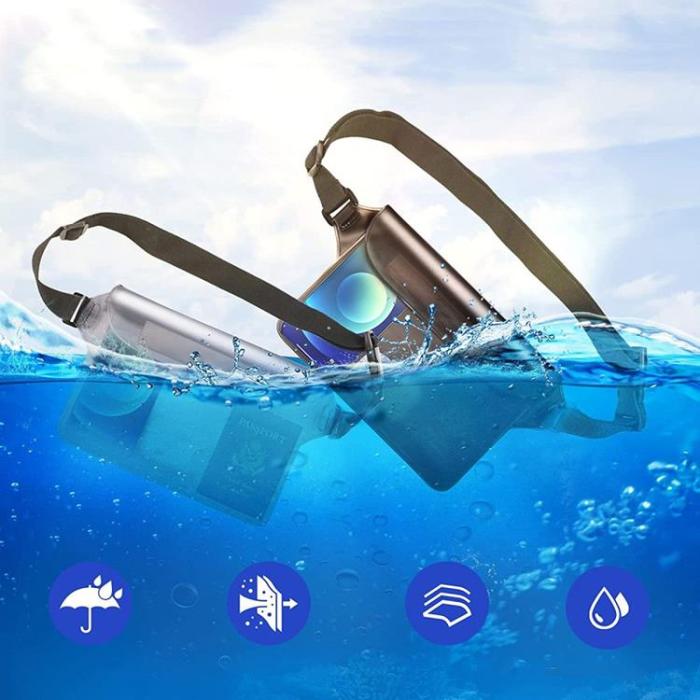 Tech-Protect - Universal Vattentät Midjeväska - Grå/Clear