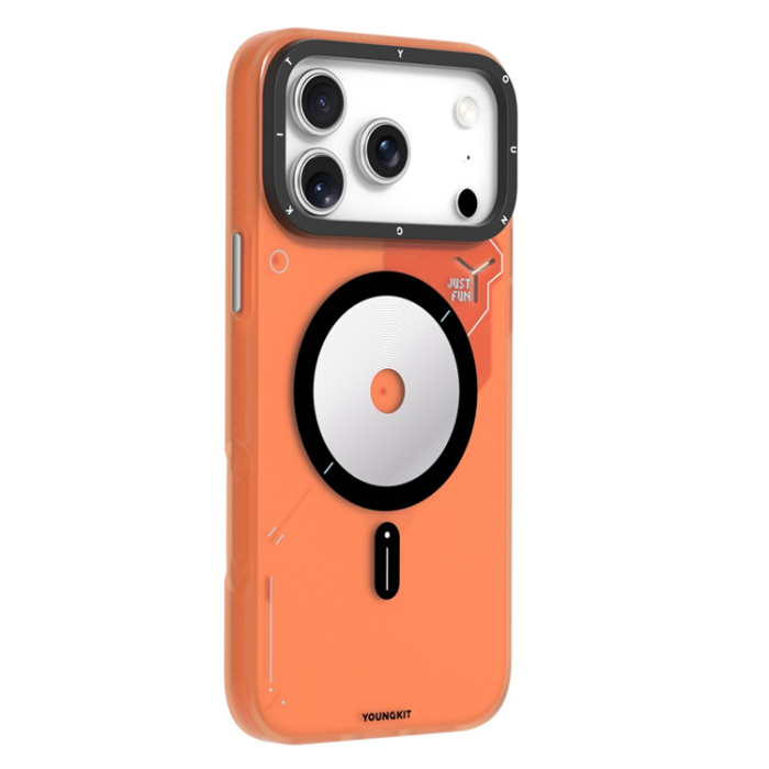 YOUNGKIT - YOUNGKIT iPhone 17 Pro Mobilskal MagSafe Unique Disc - Orange