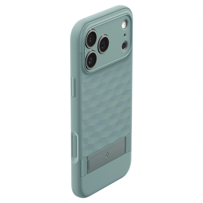Spigen - Spigen iPhone 17 Pro Mobilskal Magsafe Kickstand Parallax - Saga Grön