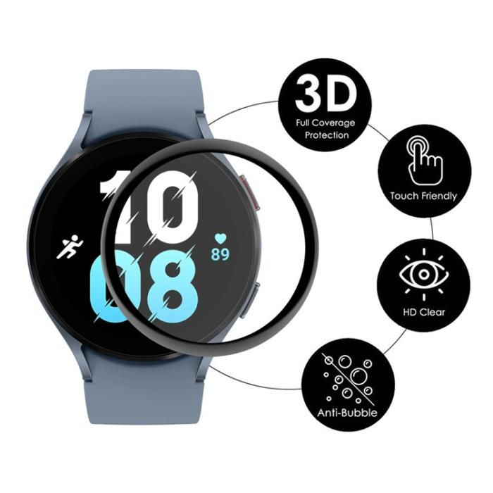 HAT PRINCE - [1-PACK] ENKAY Galaxy Watch 5 (44mm) Härdat Glas Skärmskydd 3D Curved