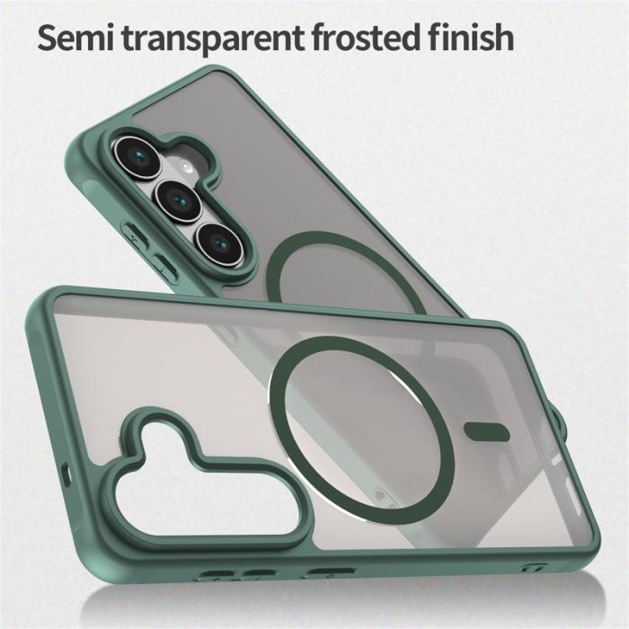 OEM - Mobilskal för Samsung Galaxy S26 Magnetiskt PC + TPU - Grön