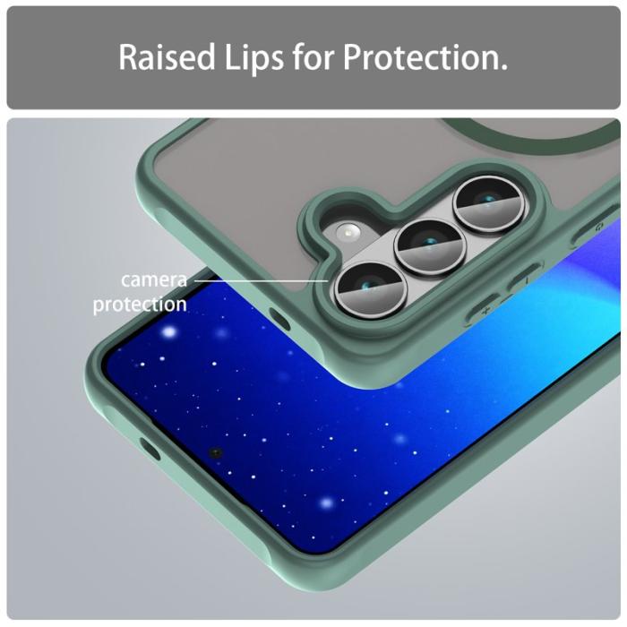 OEM - Mobilskal för Samsung Galaxy S26 Magnetiskt PC + TPU - Grön