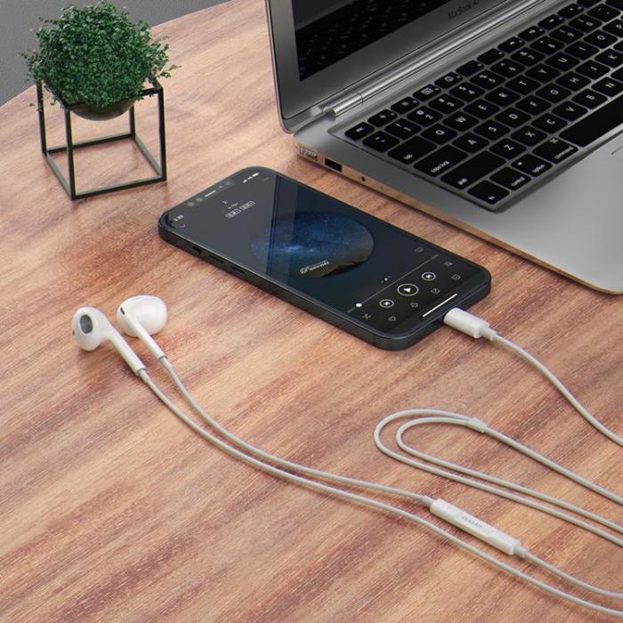 Dudao - Dudao In-Ear Hörlurar med USB Typ-C Kontakt - Vit