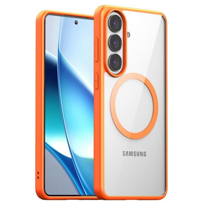 OEM - Mobilskal för Samsung Galaxy S26 Magnetiskt PC + TPU Stöttålig - Orange