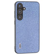 ABEEL - ABEEL Samsung Galaxy S24+ Fodral Skyddande Konstl&auml;der Bl&aring;