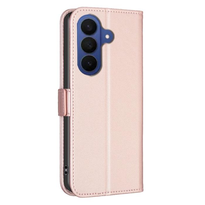 BINFEN COLOR - BINFEN Samsung Galaxy S26 Plus Plånboksfodral Konstläder Flip Folio - Rosa