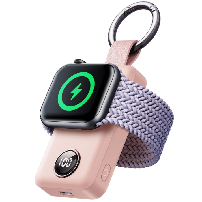 Joyroom - Joyroom Powerbank Trådlös 2000mAh 3W För Apple Watch - Rosa