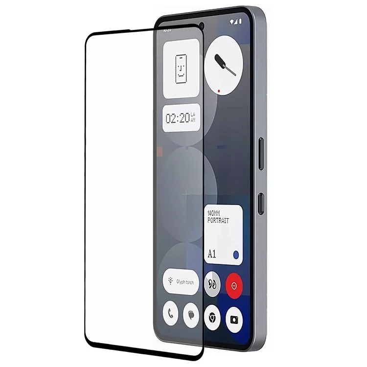 Nothing Phone 3(a)/3(a) Pro Härdat Glas Skärmskydd Full Glue - Svart | 5468 | AlltMobil