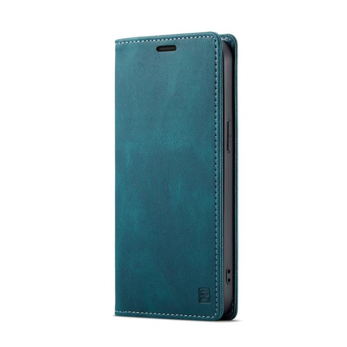 AUTSPACE - AUTSPACE iPhone 15 Wallet Fodral KonstLäder - Blå