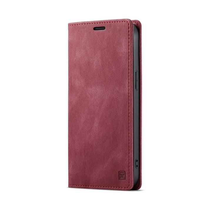 AUTSPACE - AUTSPACE iPhone 15 Wallet Fodral KonstLäder - Röd