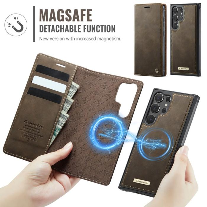 Caseme - CASEME C49 Fodral för Samsung Galaxy S24 Ultra MagSafe Kaffe