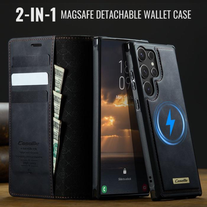 Caseme - CASEME C49 Fodral för Samsung Galaxy S24 Ultra - Svart
