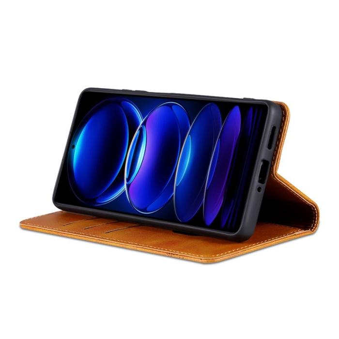 AZNS - AZNS Samsung Galaxy A06 Plånboksfodral i Konstläder - Brun