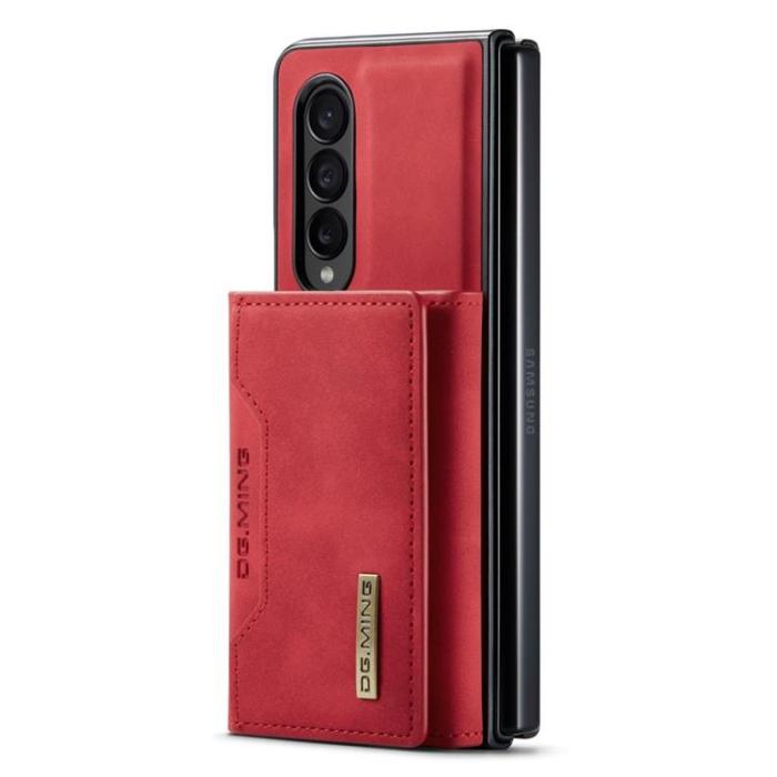 DG.MING - DG.MING Galaxy Z Fold 3 Plånboksfodral M2 Magnetic Kickstand - Röd