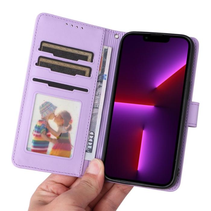 BETOPNICE - BETOPNICE iPhone 13 Pro Plånboksfodral Detachable Konstläder - Lila