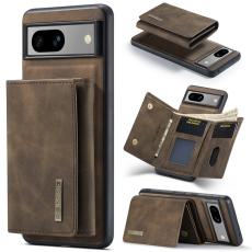 DG.MING - DG.MING M1 Series Google Pixel 8a Pl&aring;nboksfodral Kickstand Konstl&auml;der Brun