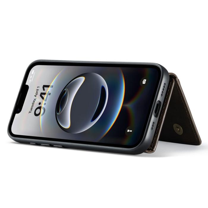 DG.MING - DG.MING M2 Series Mobilskal till iPhone 16e PU + PC + TPU - Brun