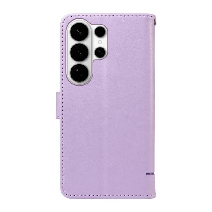OEM - Mobilskal till Samsung Galaxy S26 Ultra Kattmönster Imprint KonstLäder - Lila