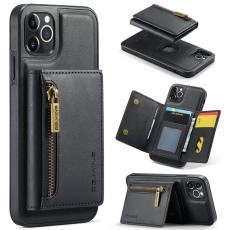 DG.MING - DG.MING M5 Series iPhone 11 Pro Max Pl&aring;nboksfodral Konstl&auml;der - Svart