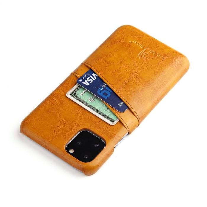 FIERRE SHANN - FIERRE SHANN iPhone 11 Fodral KonstLäder - Gul