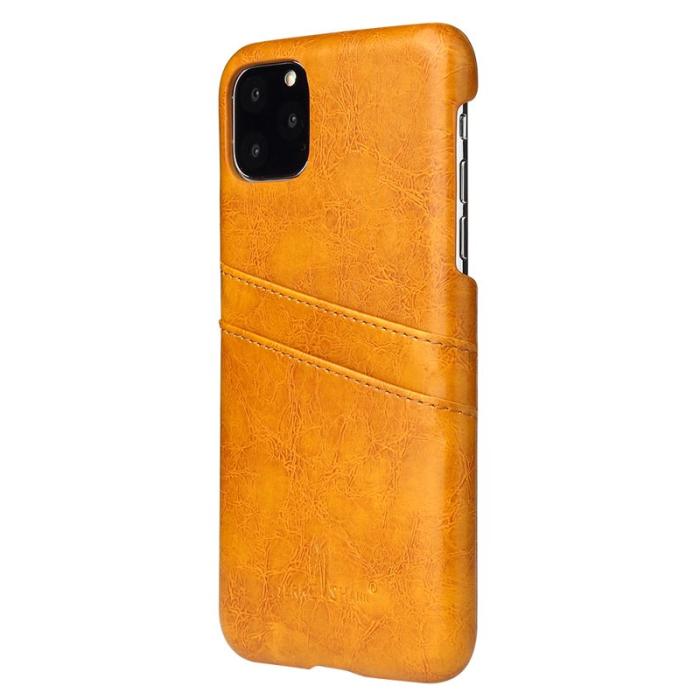 FIERRE SHANN - FIERRE SHANN iPhone 11 Fodral KonstLäder - Gul