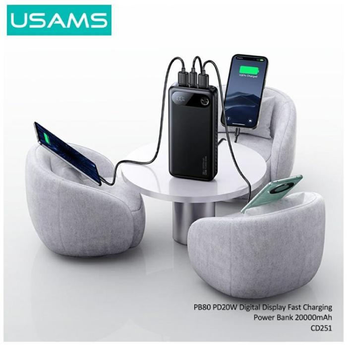 USAMS - USAMS Powerbank 10000mAh 20W PB80