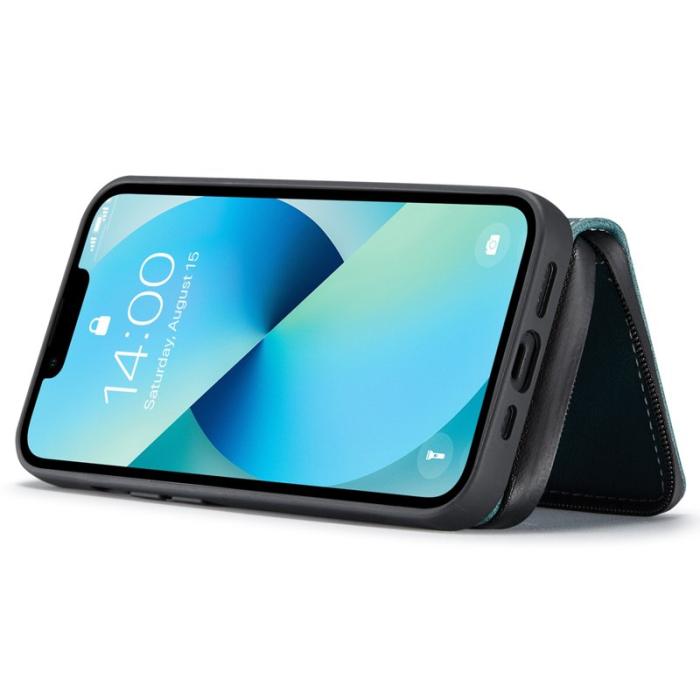 JEEHOOD - JEEHOOD Mobilskal till iPhone 14 Plus Shockproof KonstLäder Blå