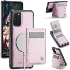 JEEHOOD - JEEHOOD J06 Konstl&auml;der fodral till Samsung Galaxy S20 Plus 5G - Rosa