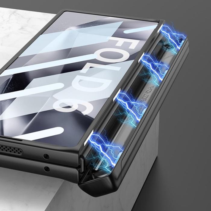 GKK - GKK Samsung Galaxy Z Fold6 Fodral Kickstand PC - Grå