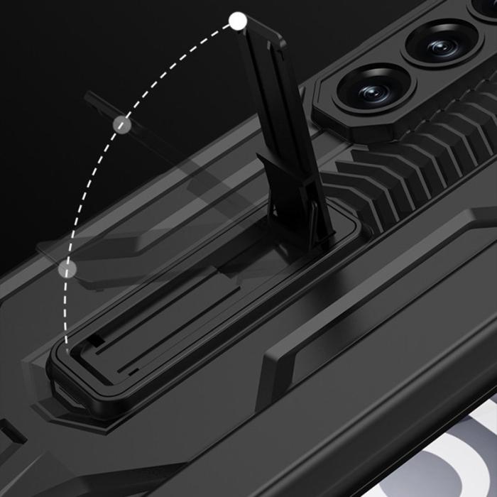 GKK - GKK Samsung Galaxy Z Fold6 Fodral Kickstand PC - Grå